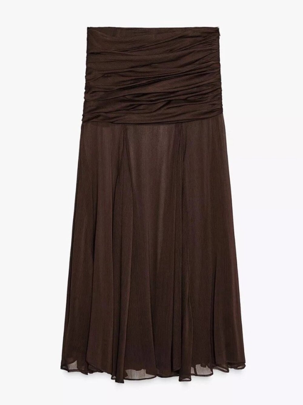 Zara Brown Maxi Skirt